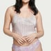 Victoria's Secret Luxe Very Sexy Shine Floral Lace Lilac Iris Thong-L