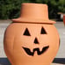 Pumpkin Red Clay Pot