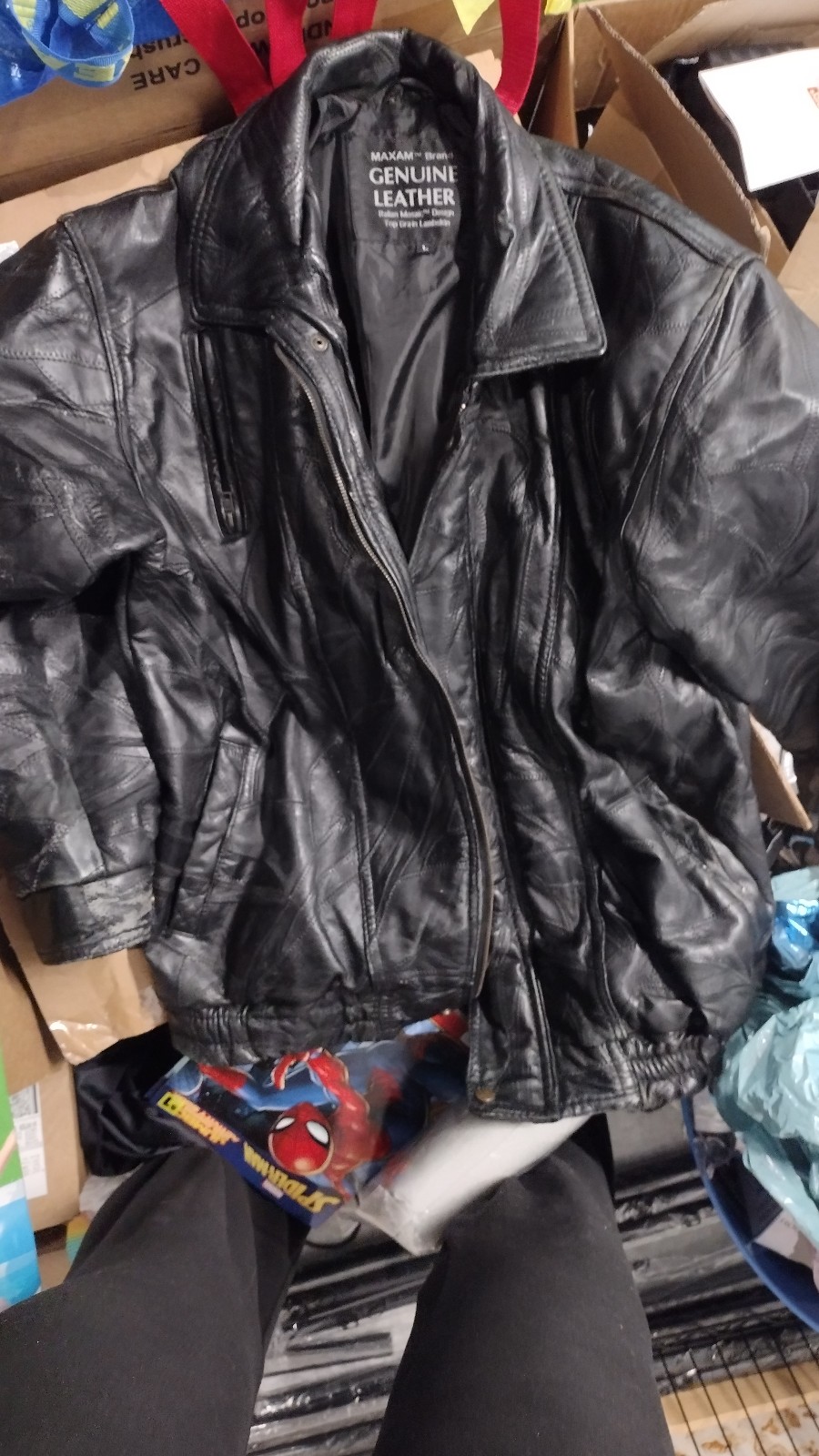 Leather coat mens