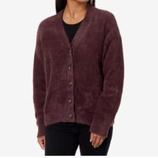 Levi Strauss Relaxed Fuzzy Cardigan Chocolate Size Large