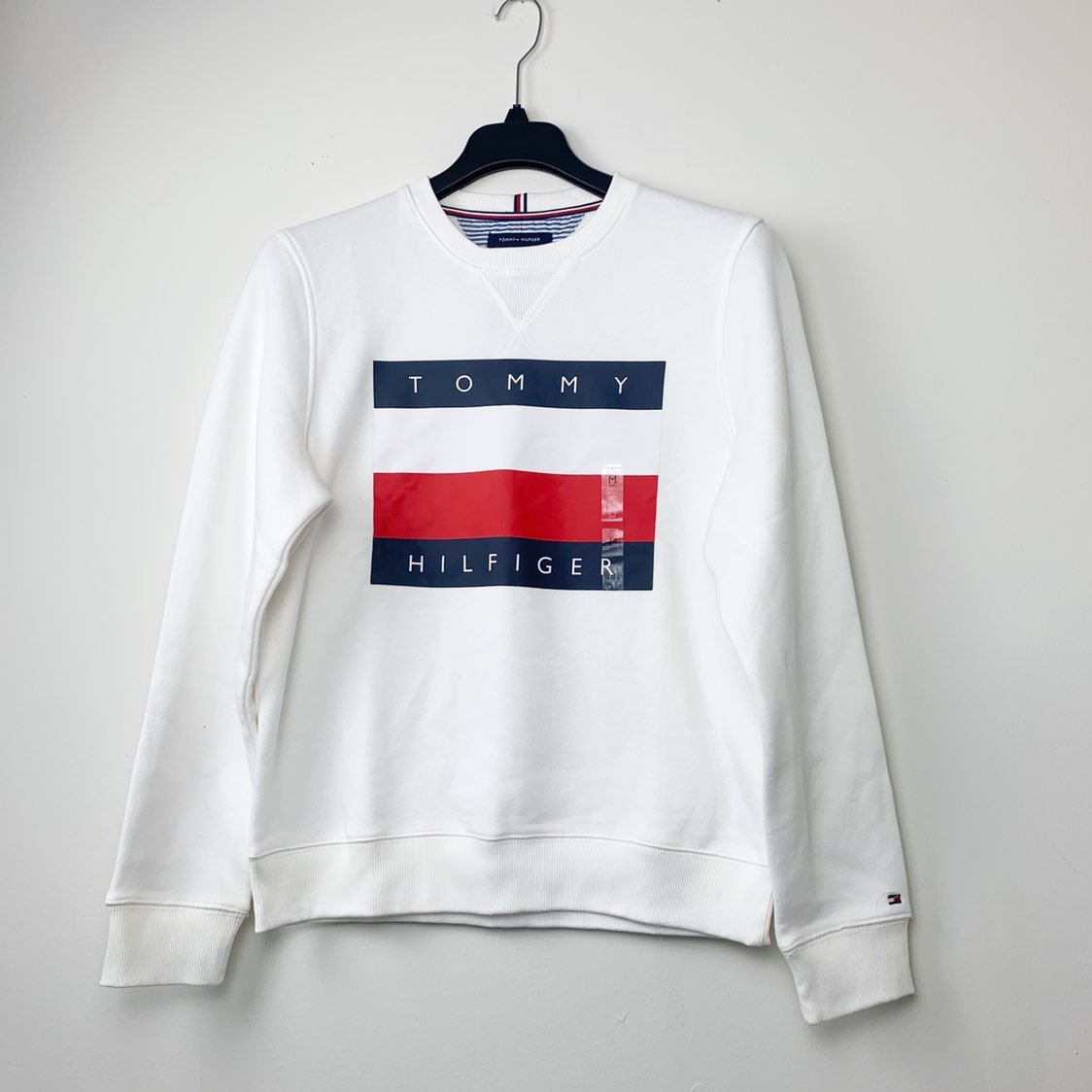 Tommy Hilfiger White Pullover Sweater