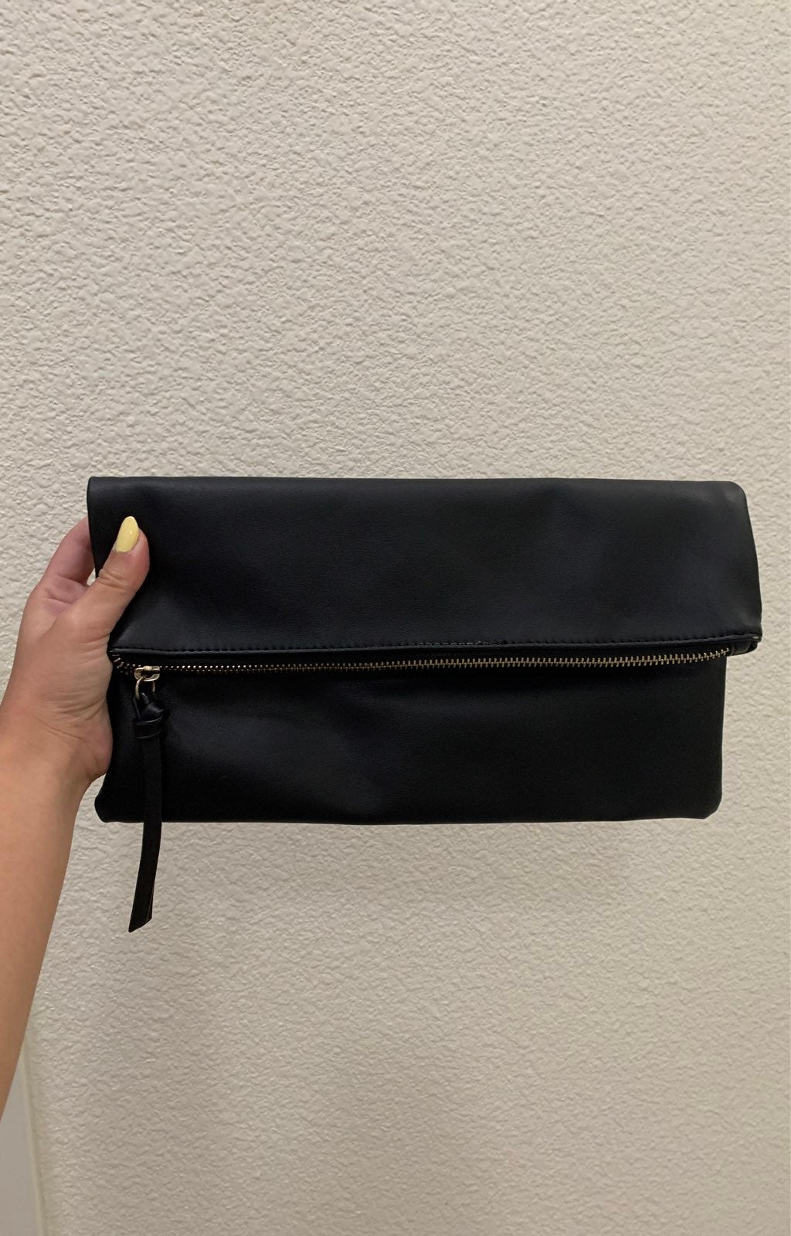 Forever 21 Black Zip Clutch