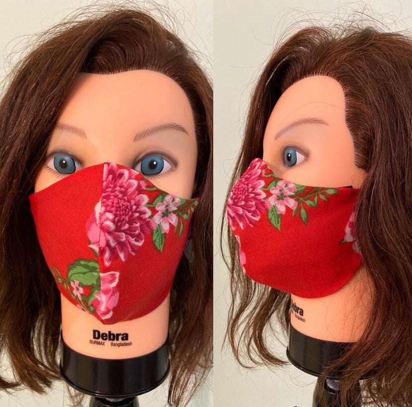 face mask with filter pocket