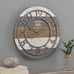 Vintage Decor for Living Room, Home Office, Round, Wood, Farmhouse, 16 inches