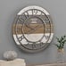 Vintage Decor for Living Room, Home Office, Round, Wood, Farmhouse, 16 inches