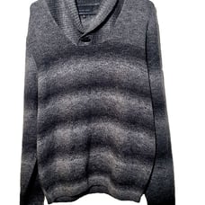 Geoffrey Beene Sweater M Pullover Stretch Wool Blend Classy Business Casual Gray