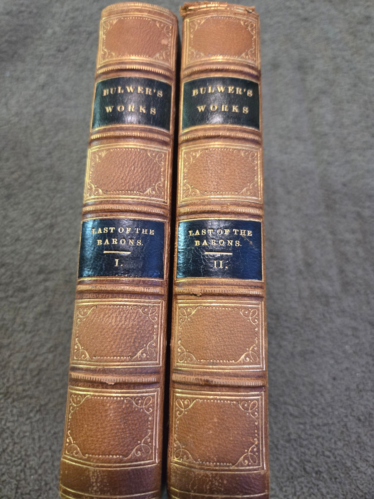 Bulwer's Works - Last of the Barons- 1865 hc