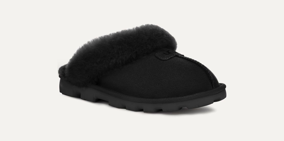 Ugg Coquette Black Slip On Slippers Shoes Women’s Size 7