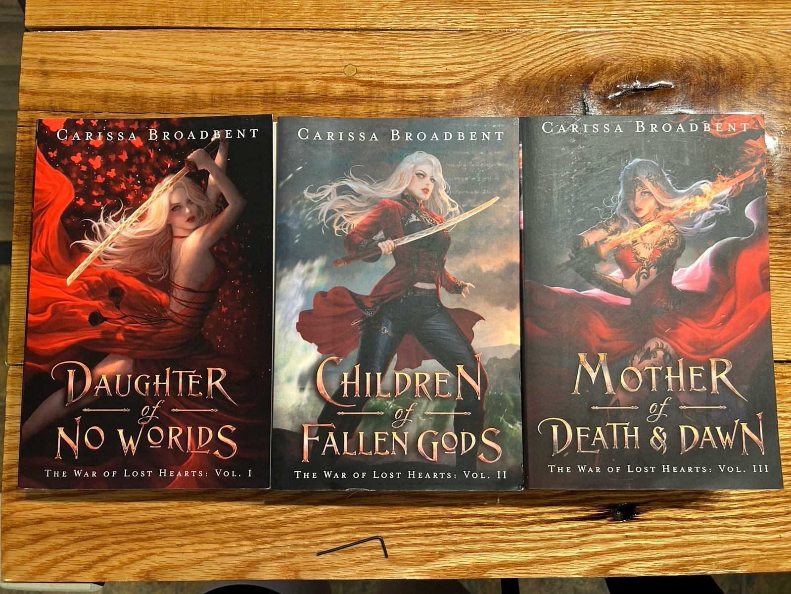 The War of Lost Hearts Trilogy OOP versions (Daughter of No Worlds)