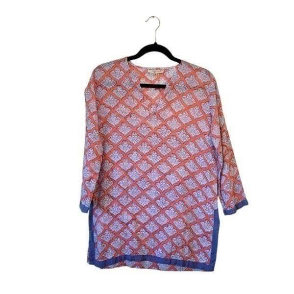 Roberta Roller Rabbit Red 100% Cotton Tunic