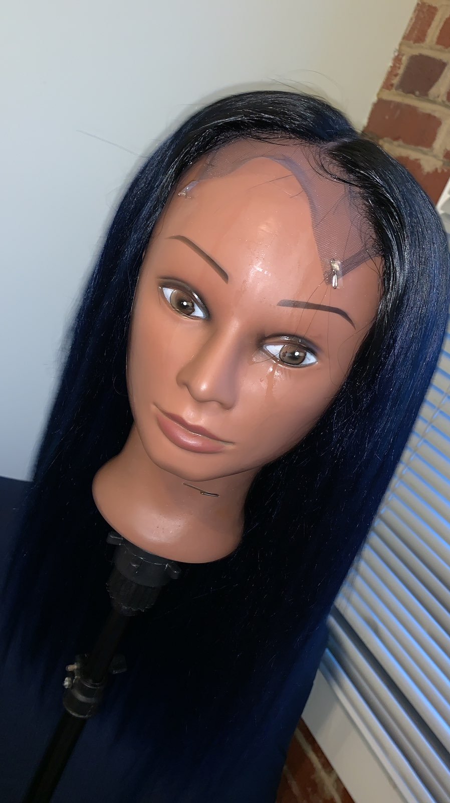 Dark Blue Closure Wig