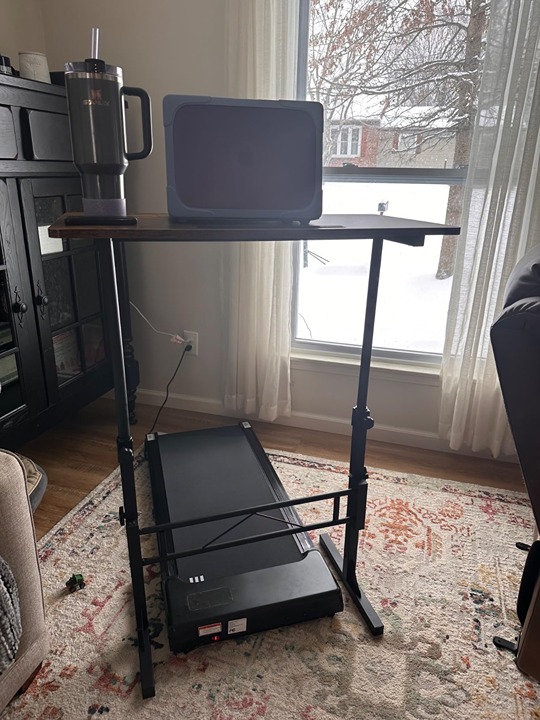 Standing Desk Adjustable Height, Mobile Stand Up Desk with Wheels