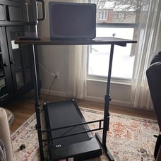 Standing Desk Adjustable Height, Mobile Stand Up Desk with Wheels