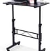 Standing Desk Adjustable Height, Mobile Stand Up Desk with Wheels
