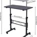 Standing Desk Adjustable Height, Mobile Stand Up Desk with Wheels