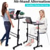 Standing Desk Adjustable Height, Mobile Stand Up Desk with Wheels