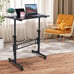 Standing Desk Adjustable Height, Mobile Stand Up Desk with Wheels