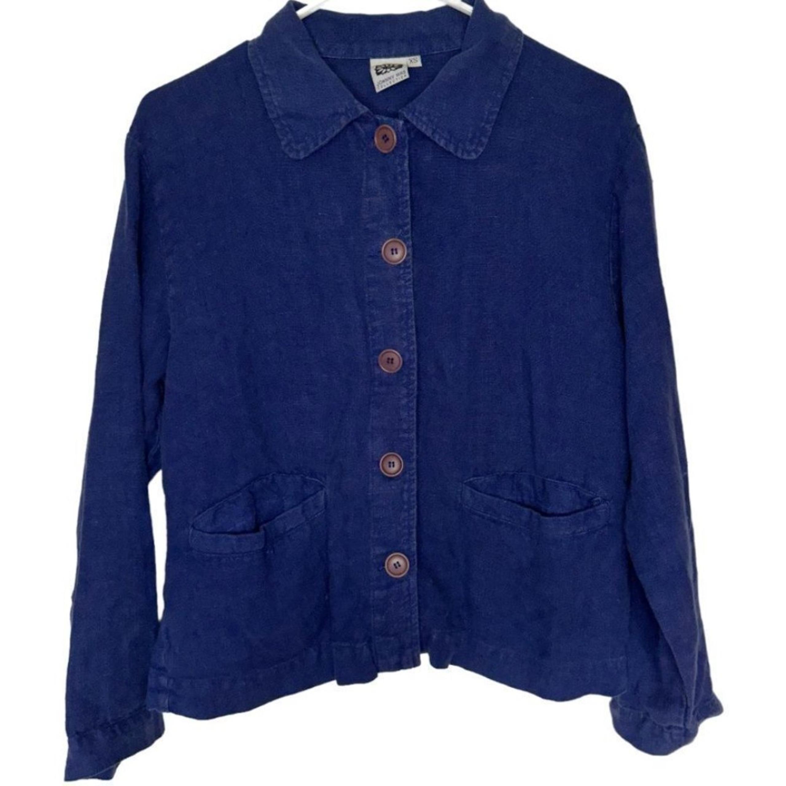 Johnny Was Collection - blue button down top