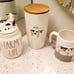Rae Dunn FARM LIFE Ceramic Canister w/ Cow Topper NEW! ~Dunn Collectible Decor~