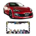 Brand New Universal 2PCS Anime Sailor Moon ABS Plastic Black License Plate Frame