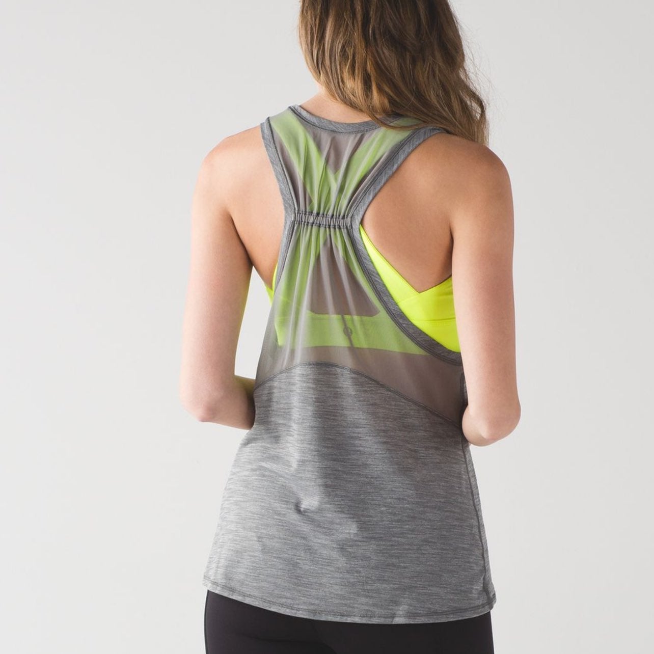 Lululemon Work The Circuit Tank Sz 8 In Heathered Slate / Ray