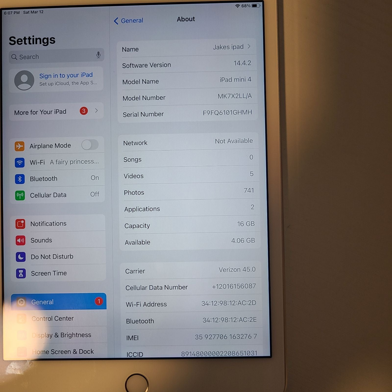 iPad Mini 4 16gb Cellular & Wifi - www.h2scan.com 日本通販売 iPad mini4 Cellular 16GB タブレット