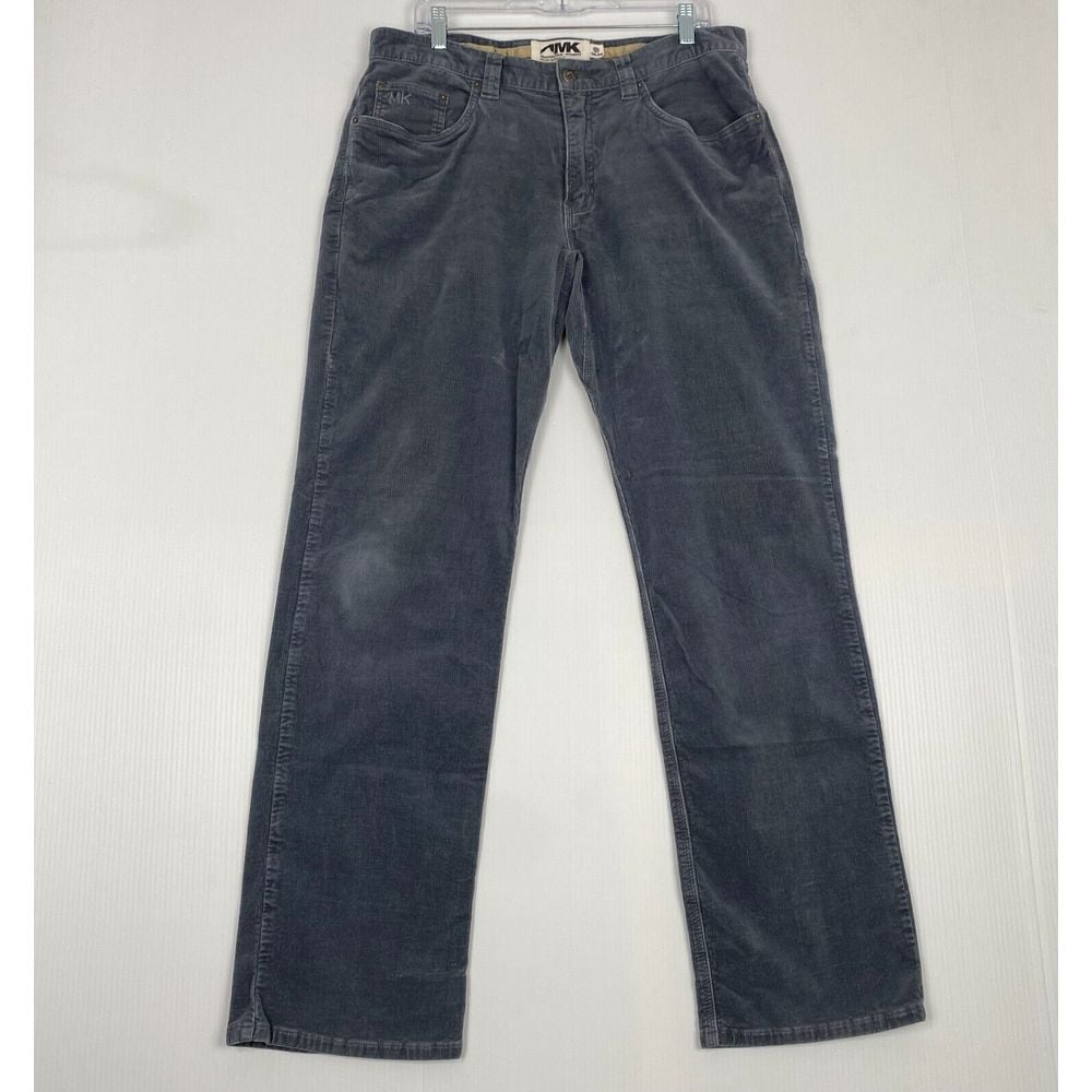 Mountain Khakis Jackson Hole Corduroy Pants Men's Size 36X32 Gray Pockets