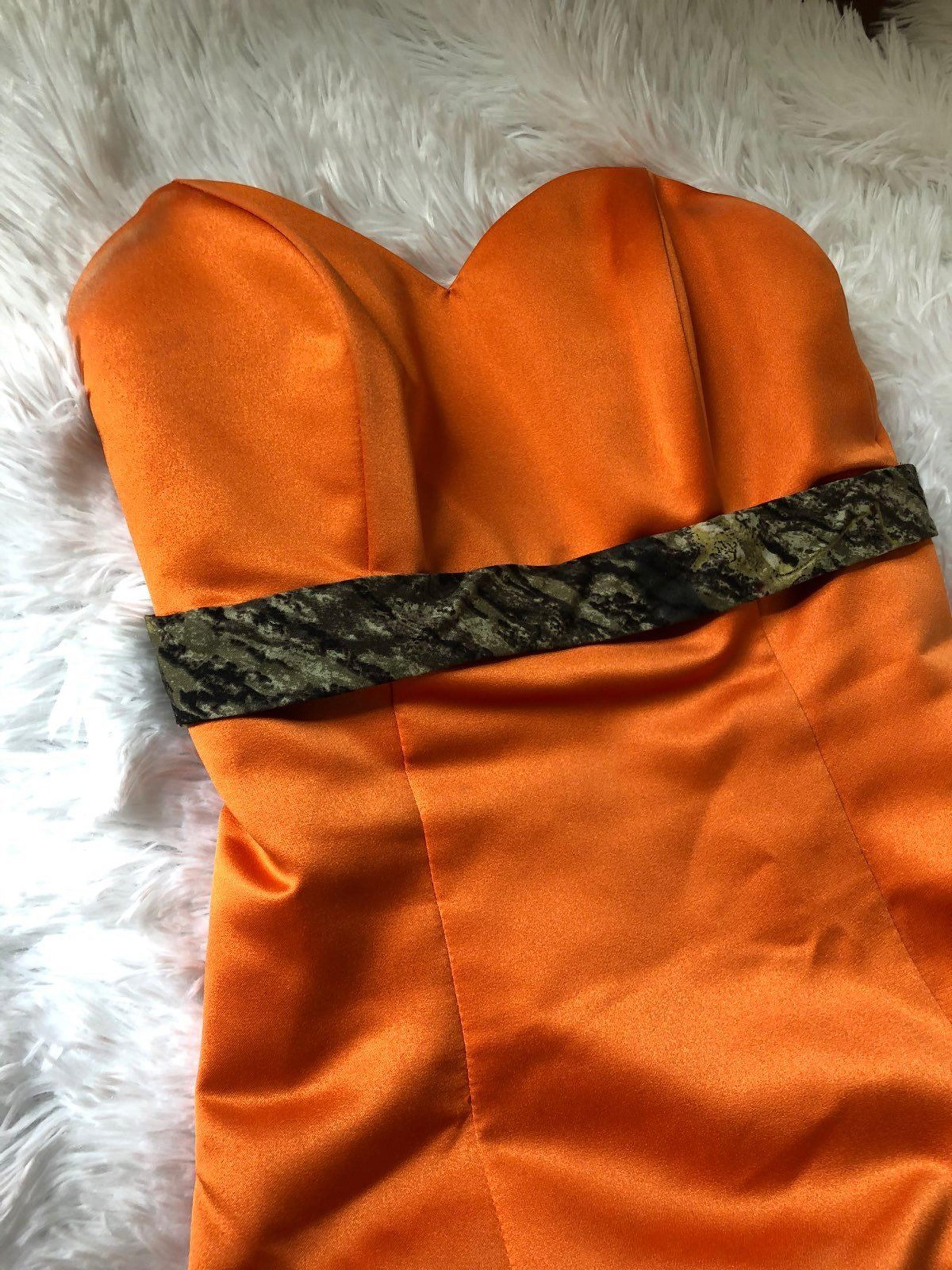 Camo Orange Formal Dress