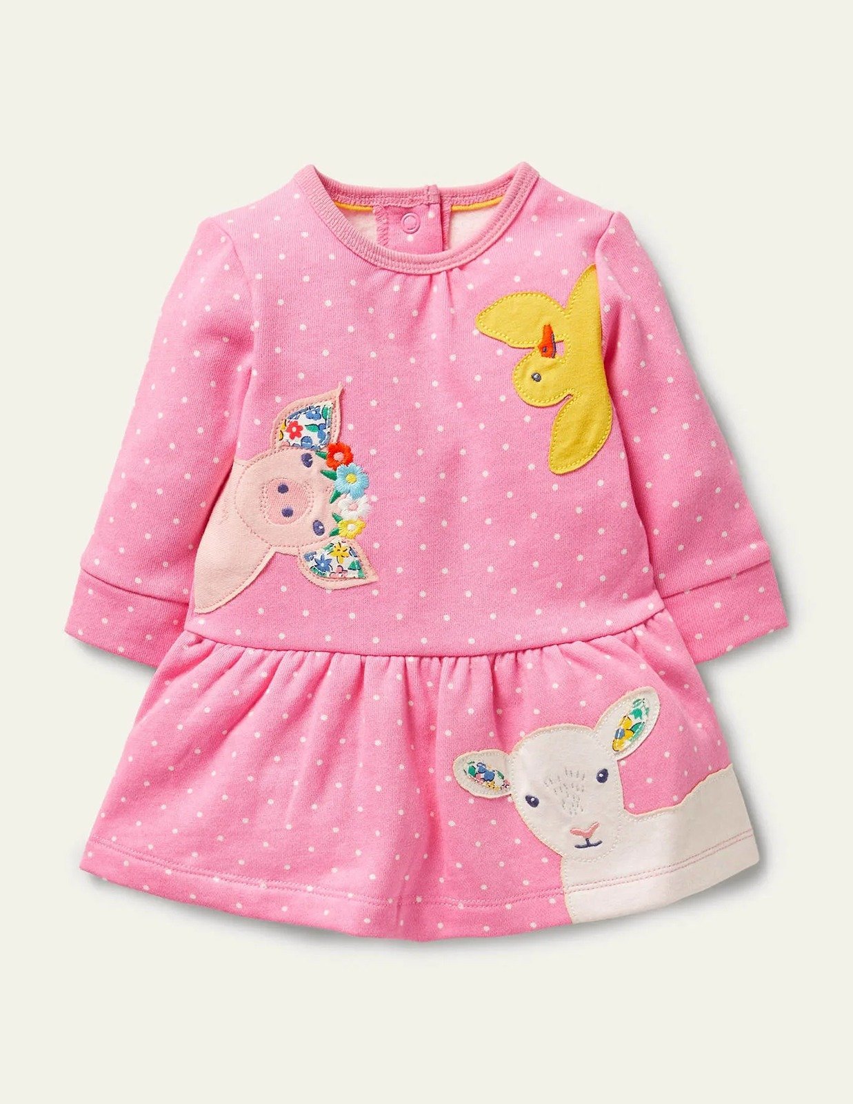 NWT Baby Boden Cosy Sweatshirt Dress 12-18m