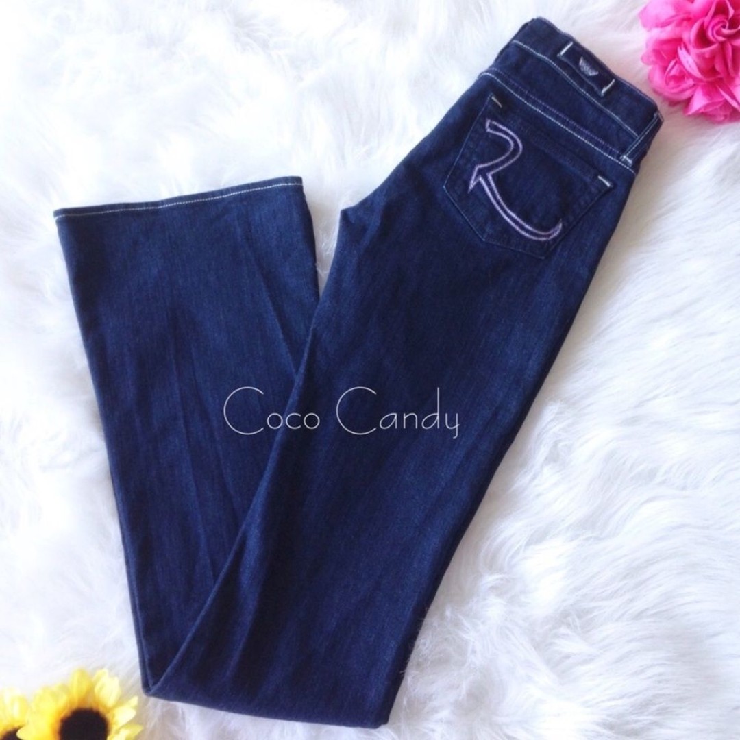 Rock & Republic Logo Blue Flare Jeans
