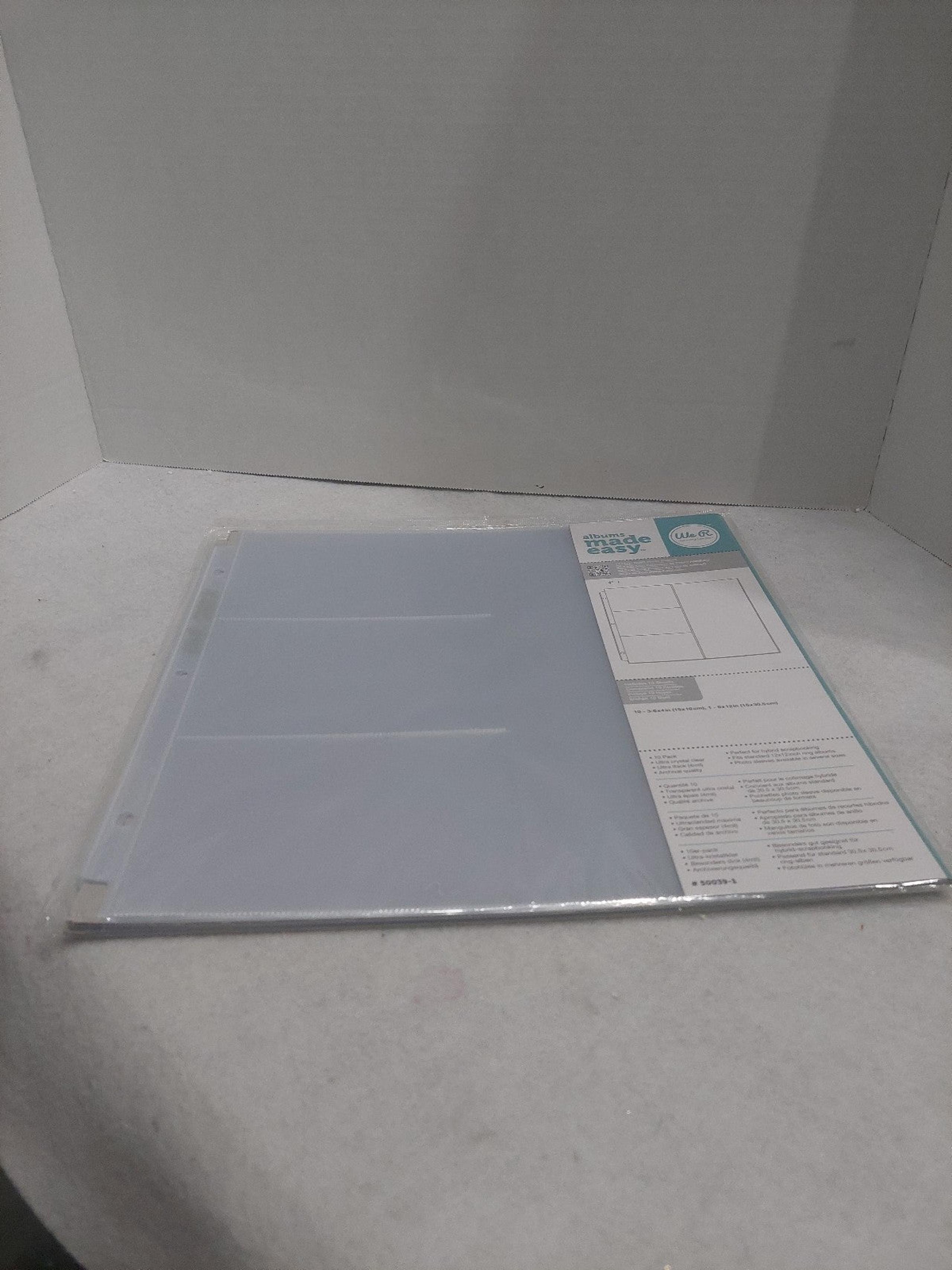 Scrapbook sheet protectors w/ photo sleeves (211)