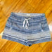 Lou Grey linen shorts striped chambray blue white cotton linen summer beach