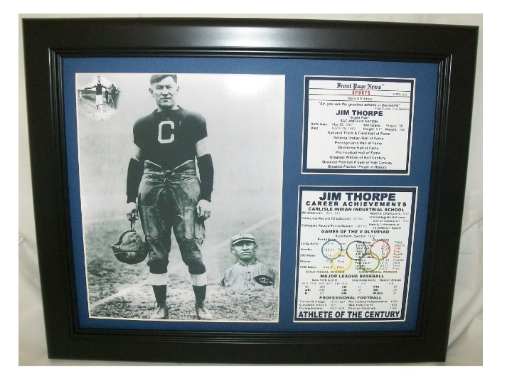 Jim Thorpe 8X10 PHOTO CANTON BULLDOGS