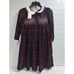 NWT! beautifule classic Lesavan Rosa Dress Plaid Red Navy Size 7 91