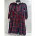 NWT! beautifule classic Lesavan Rosa Dress Plaid Red Navy Size 7 91
