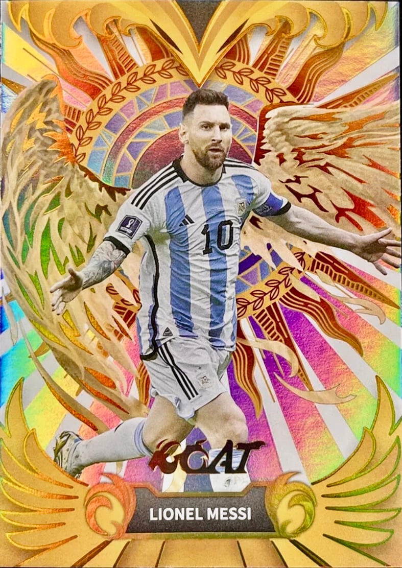 2023 FansMall Lionel Messi #T-LEO Argentina GOAT Enthroned SSP 1:12500