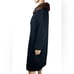 1960s Black Coat Fur Collar Thalhimers small medium