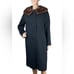 1960s Black Coat Fur Collar Thalhimers small medium