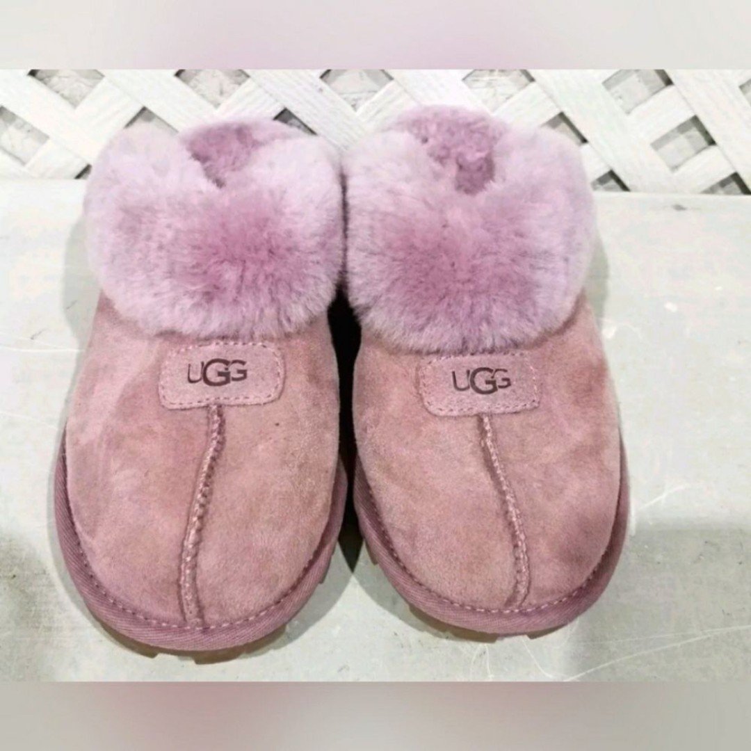 UGG Coquette Slippers Shearling Women Purple Pink Lavender Size 7
