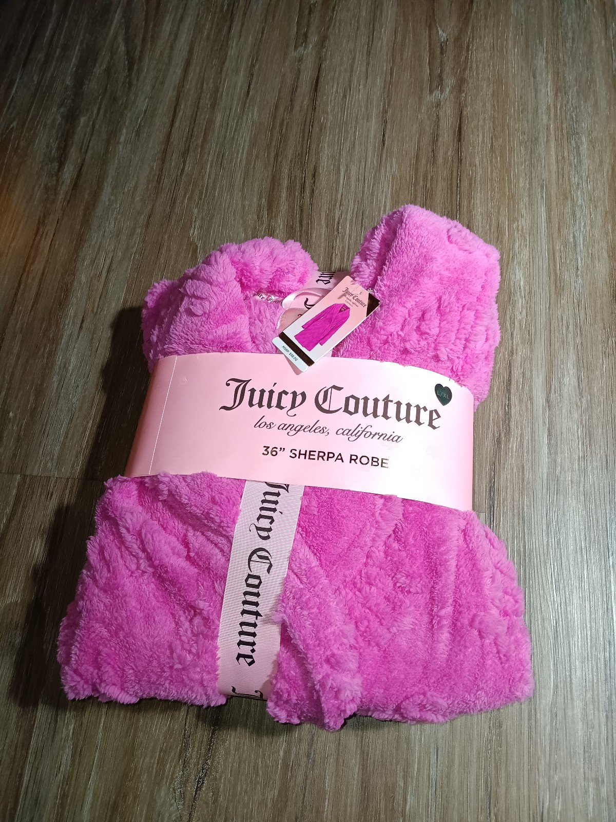 Juicy Couture Sherpa Robe. Size: L/XL. Color: Sculpted Plush. New With Tags.