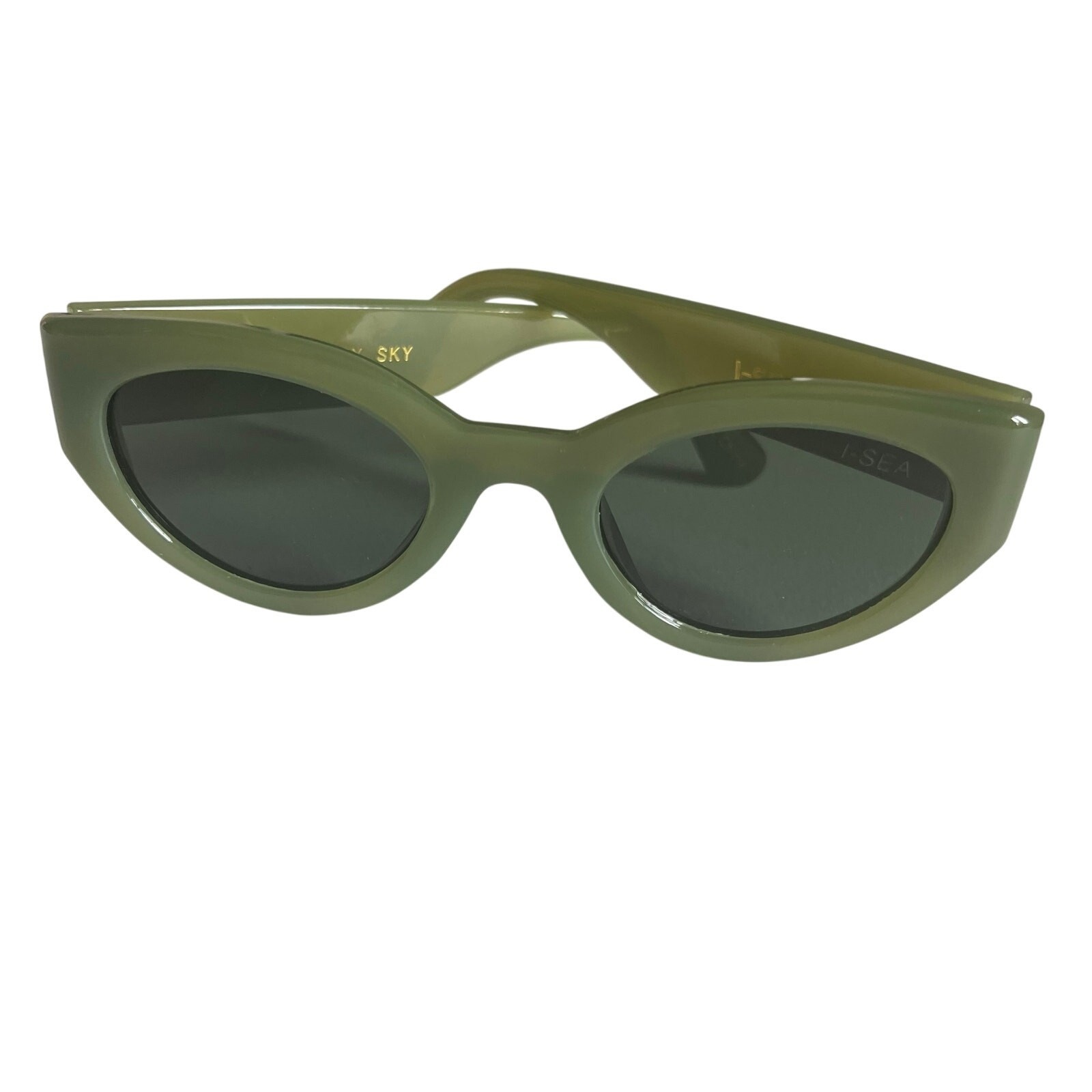 I-Sea Sunnies Ashbury Sky Cat Eye Olive Green Polarized UV Protection