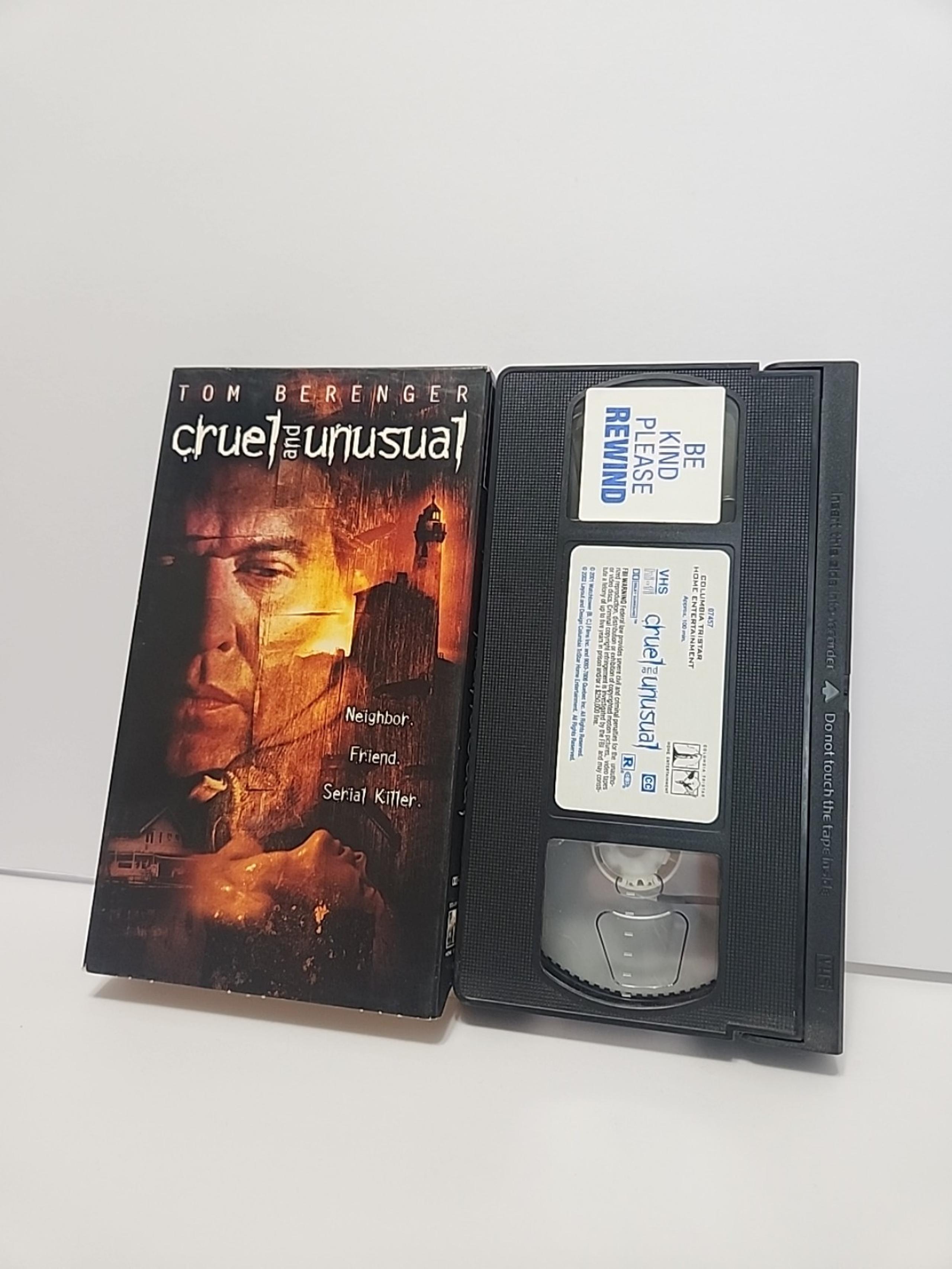 Cruel and Unusual (VHS, 2002) Thriller Columbia Tristar