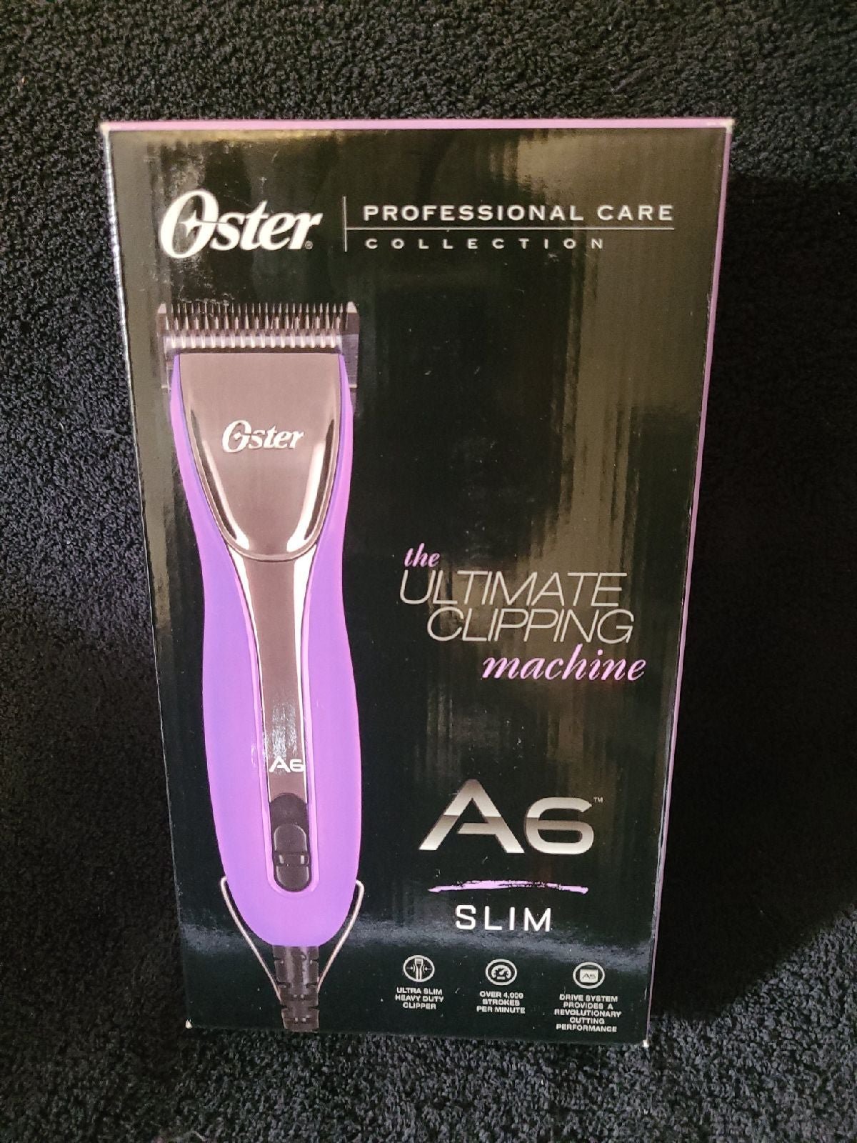 Oster A6 Slim 3-speed Pet Clippers, Purple