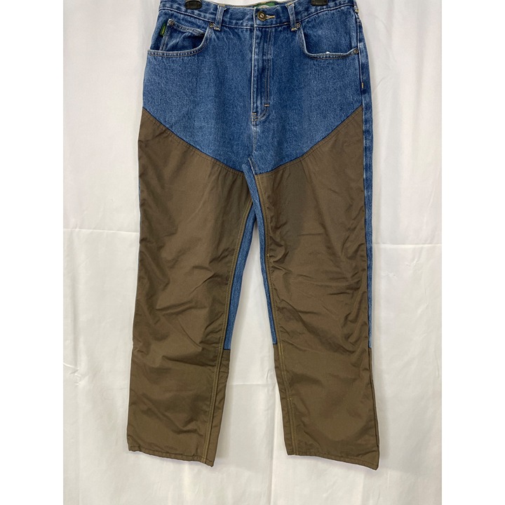 Cabelas Outdoor Gear Men's 2 tone Jeans Blue/Brown Loose fit Size 34x30 SKU 5528