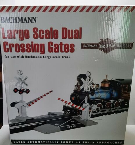 Bachmann Large Scale Dual Crossing Gates Train Accessories Still In Box READ