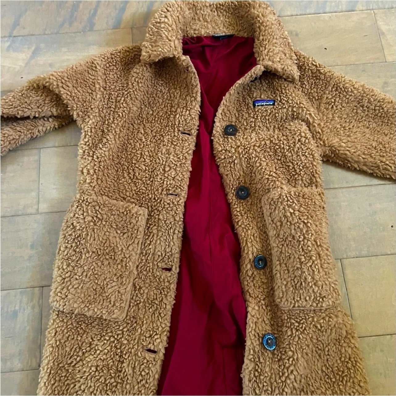 Patagonia recycled high pile fleece coat