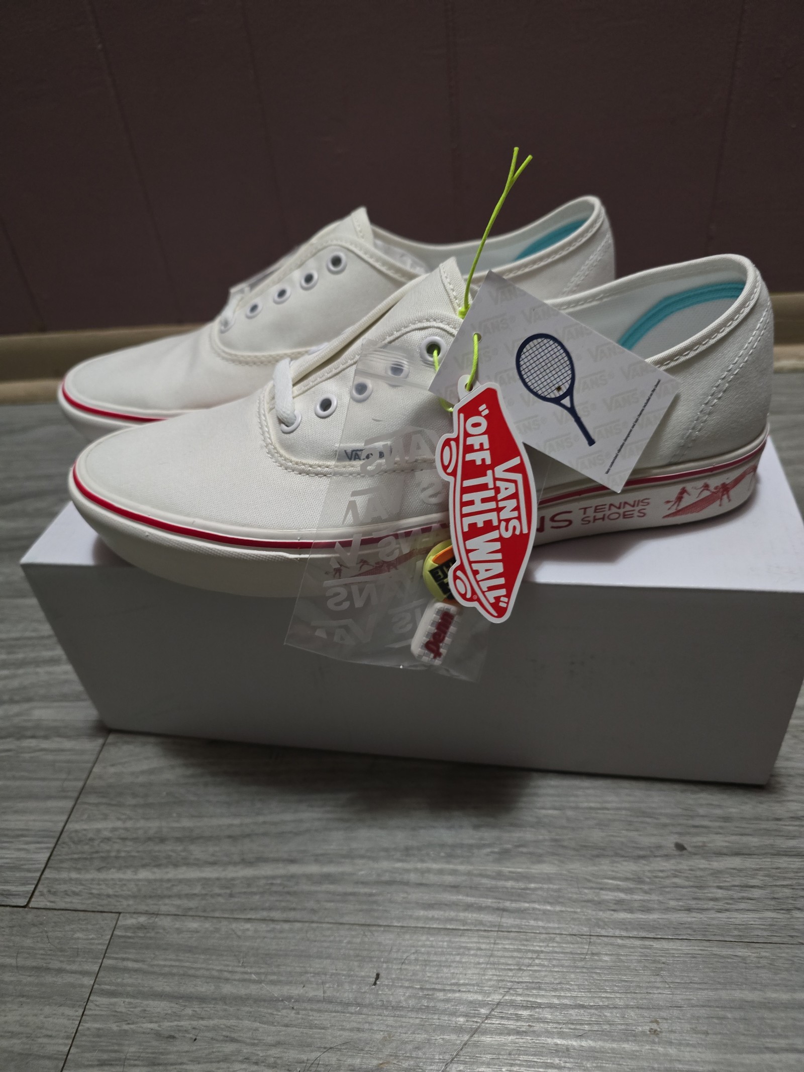 Vans Penn ComfyCush Authentic White Blanc De Red Gum VN0A3WM748C sneakers