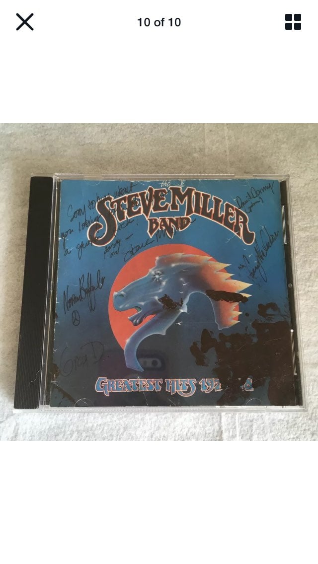 Steve Miller Band Signed Autographed CD