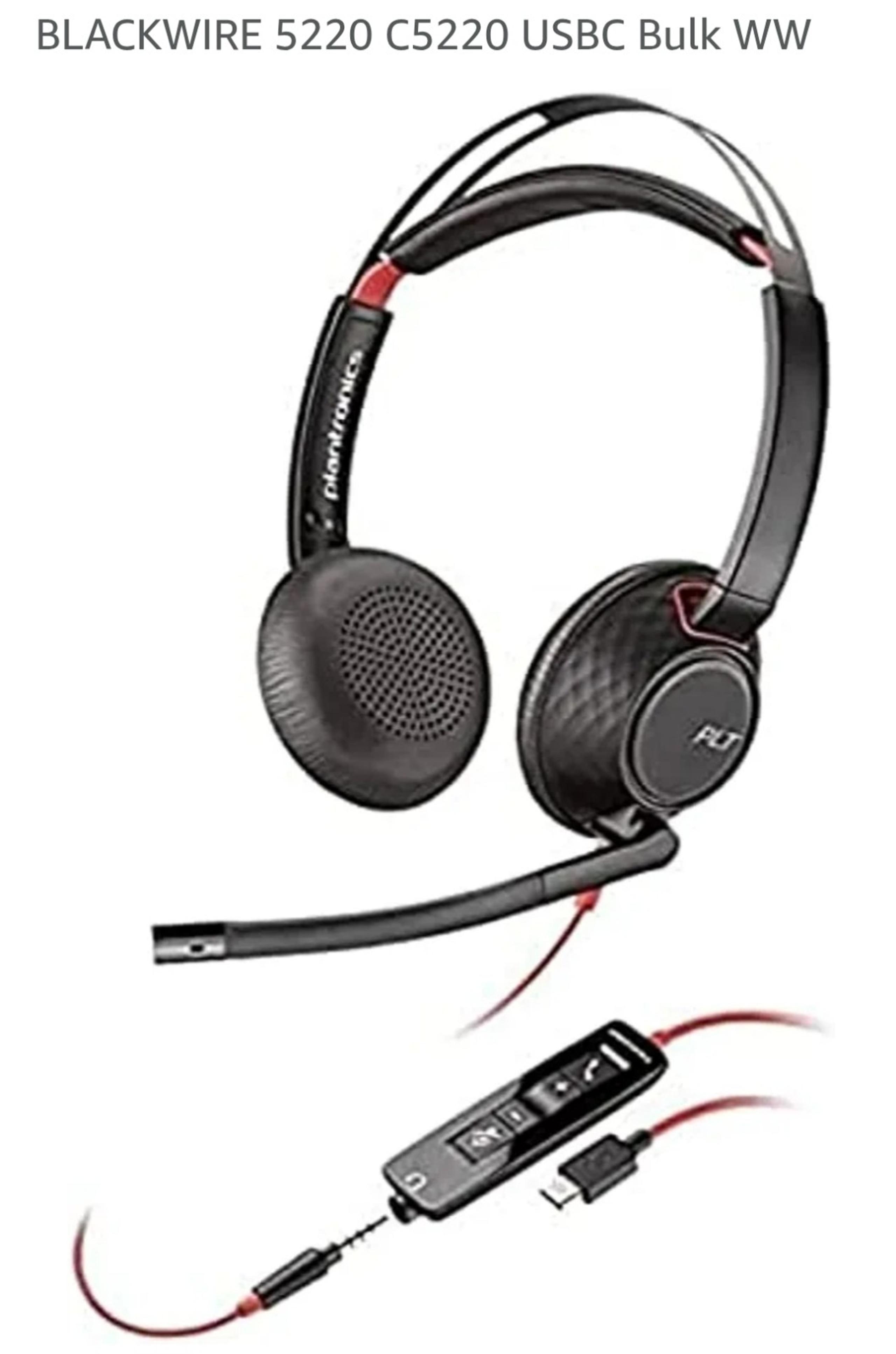 Poly Plantronics Blackwire 5220 USB Series Headset