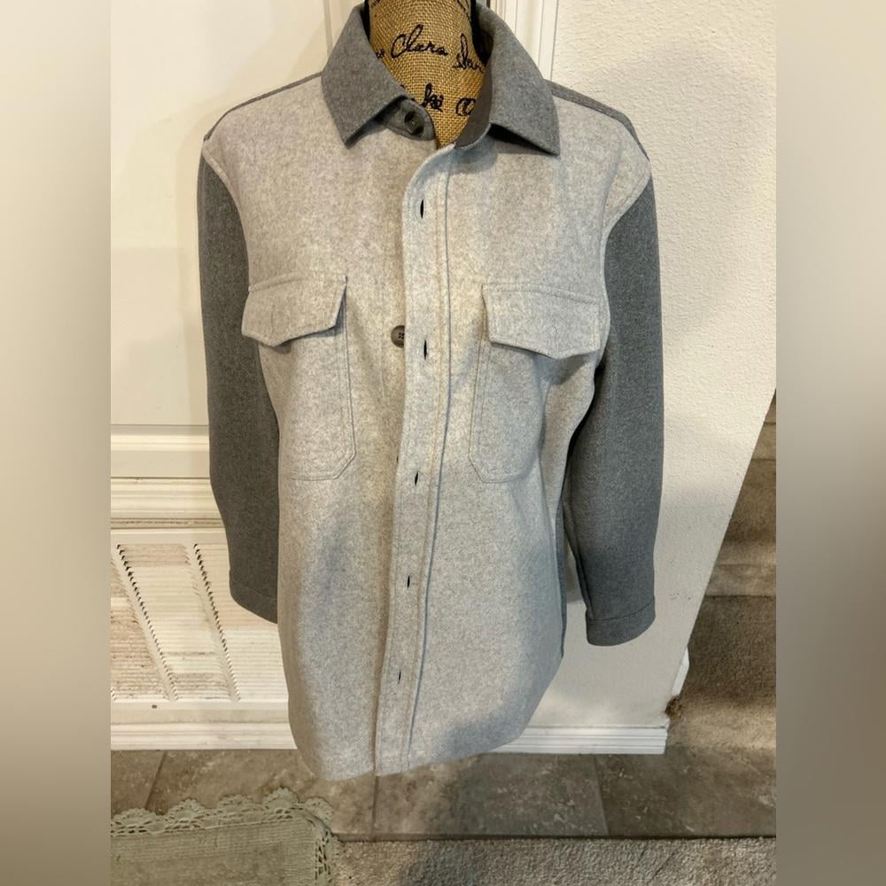 Mens Express Herringbone Chore Shirt Jacket - Size XL